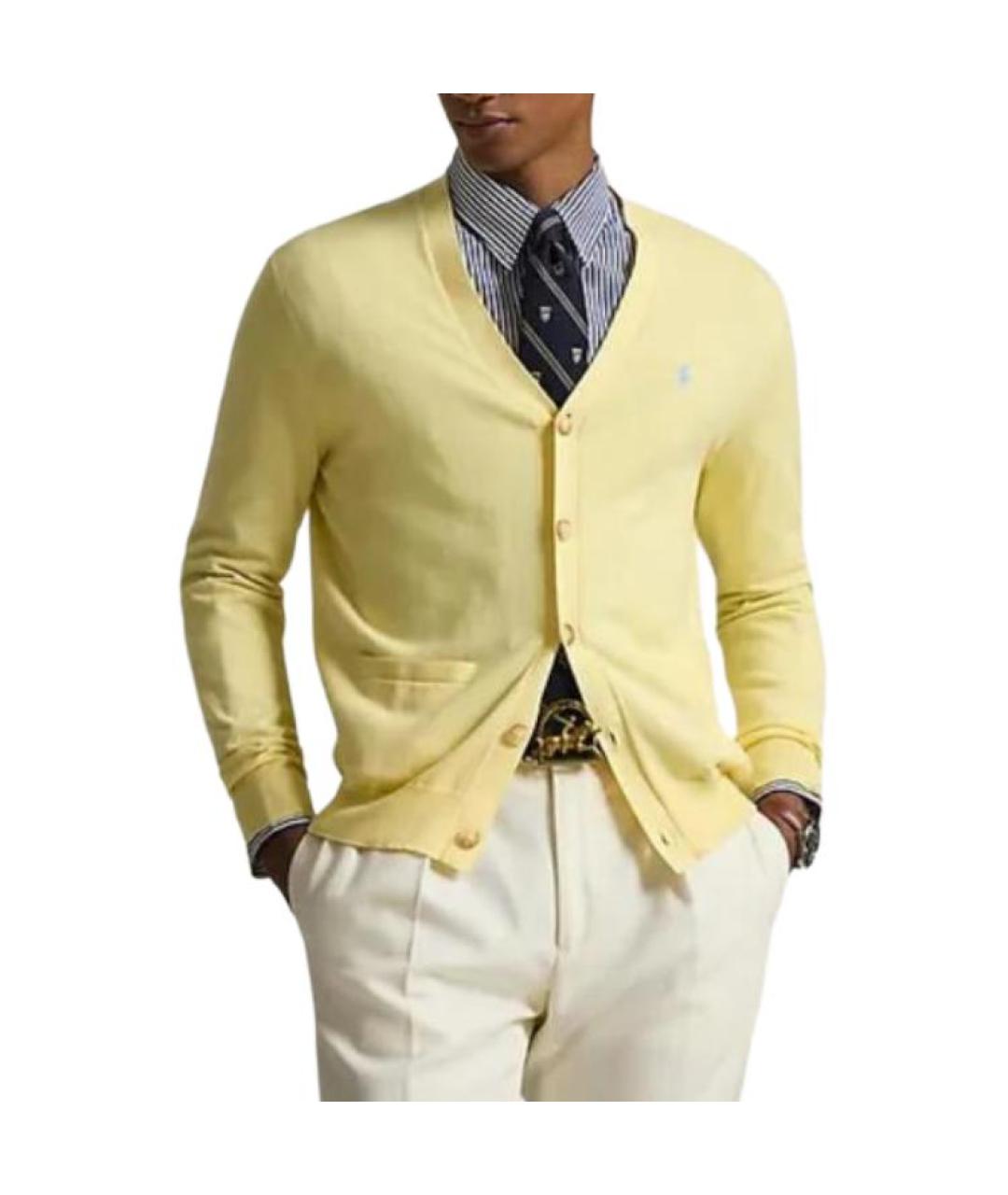 POLO RALPH LAUREN Желтый кардиган, фото 2