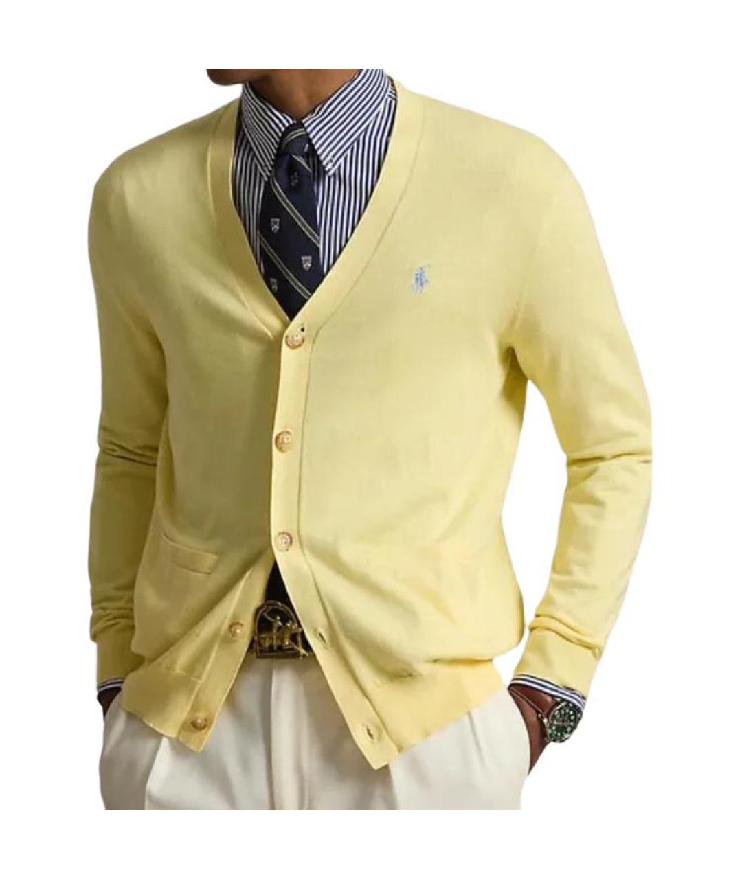 POLO RALPH LAUREN Желтый кардиган, фото 3