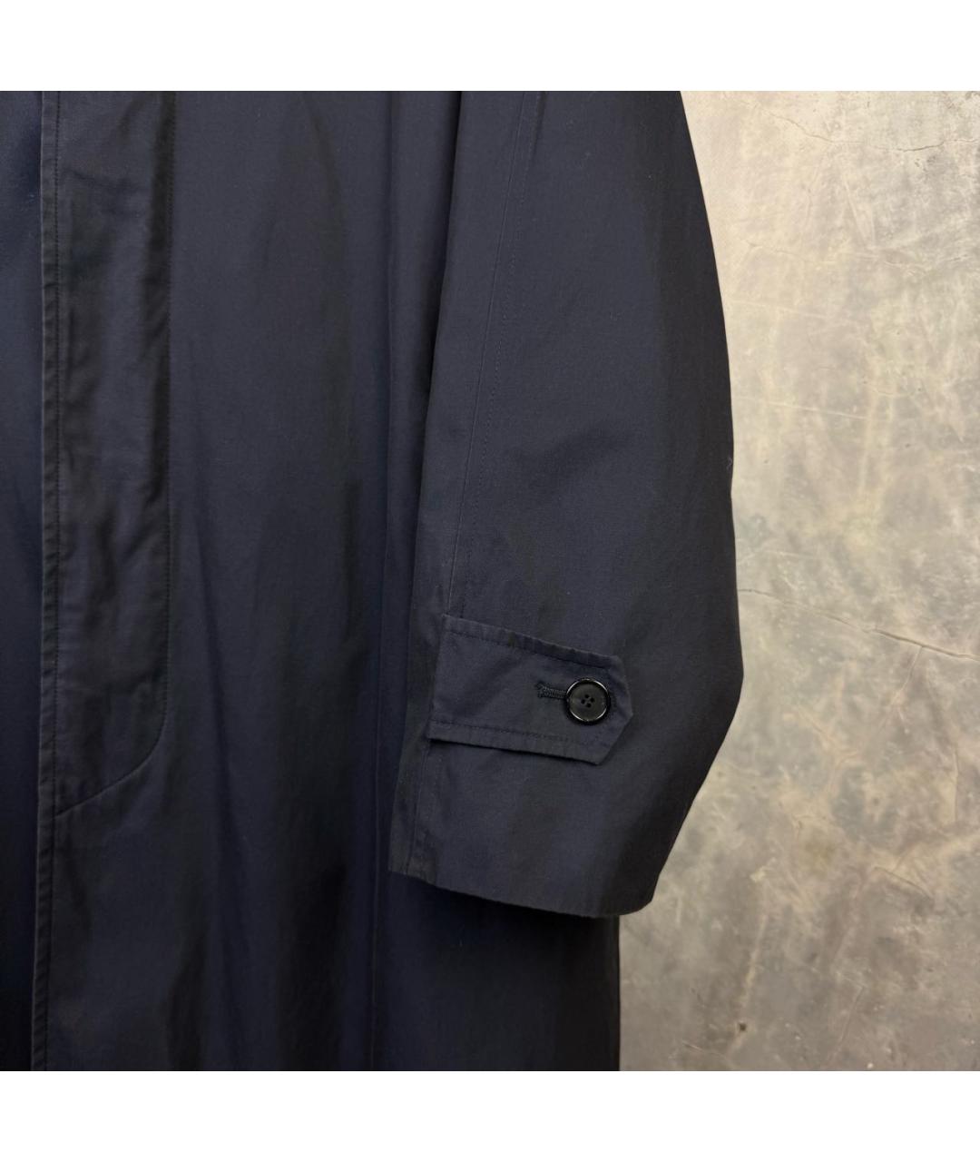 SAINT LAURENT Темно-синий тренч / плащ, фото 4