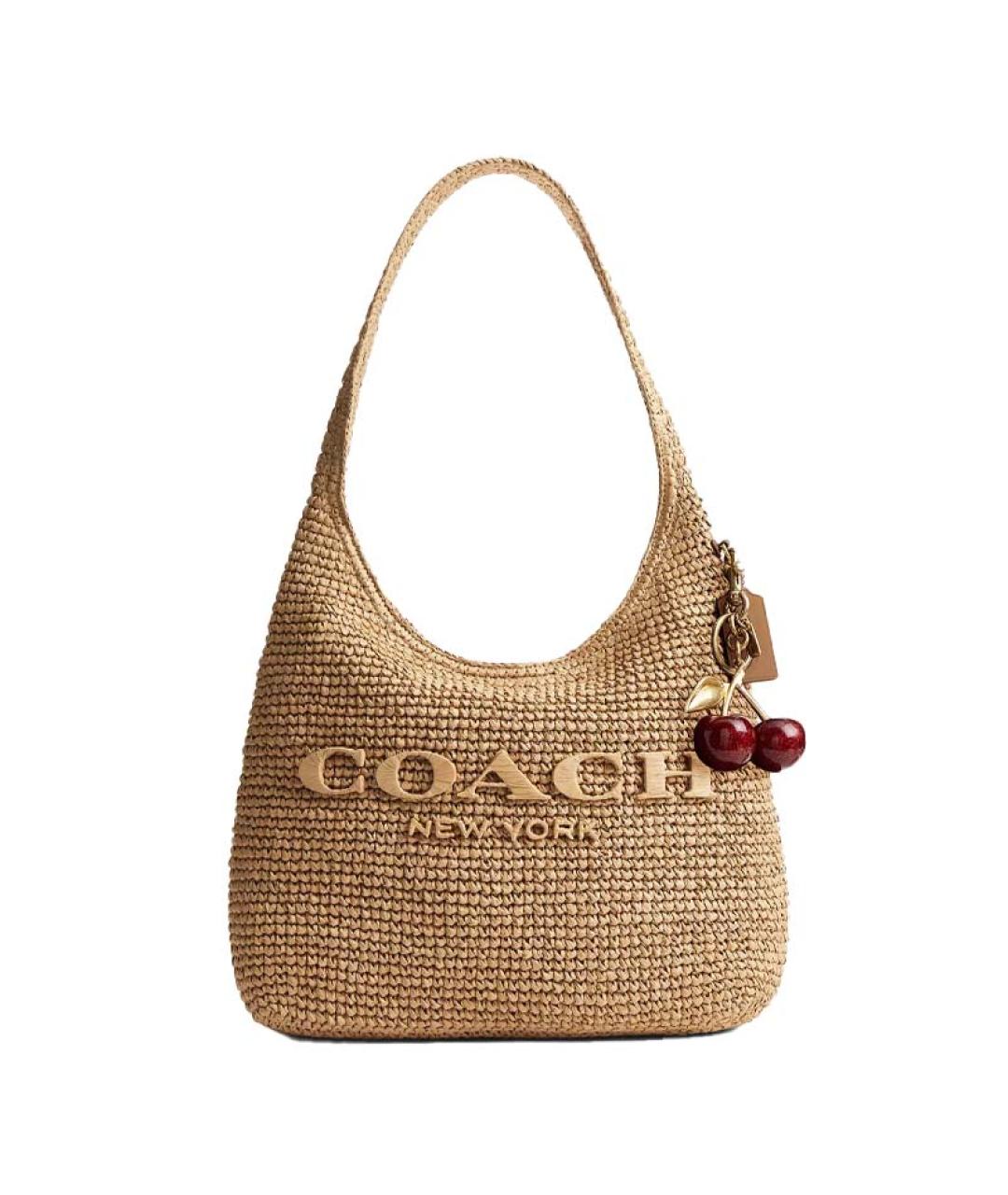 COACH Бежевая сумка через плечо, фото 2