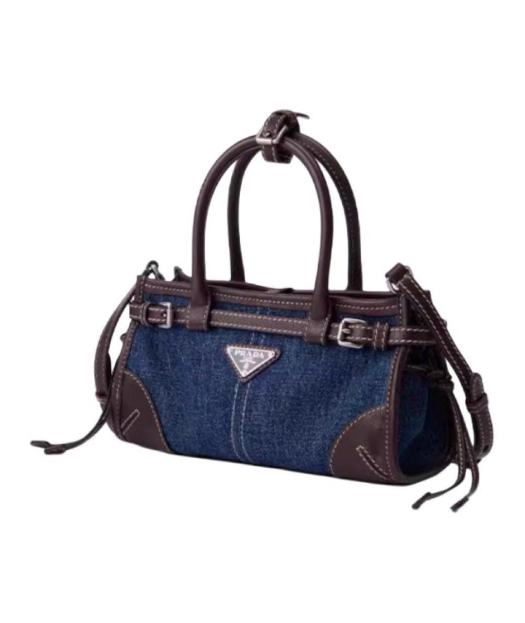 PRADA Синяя деним сумка через плечо, фото 2
