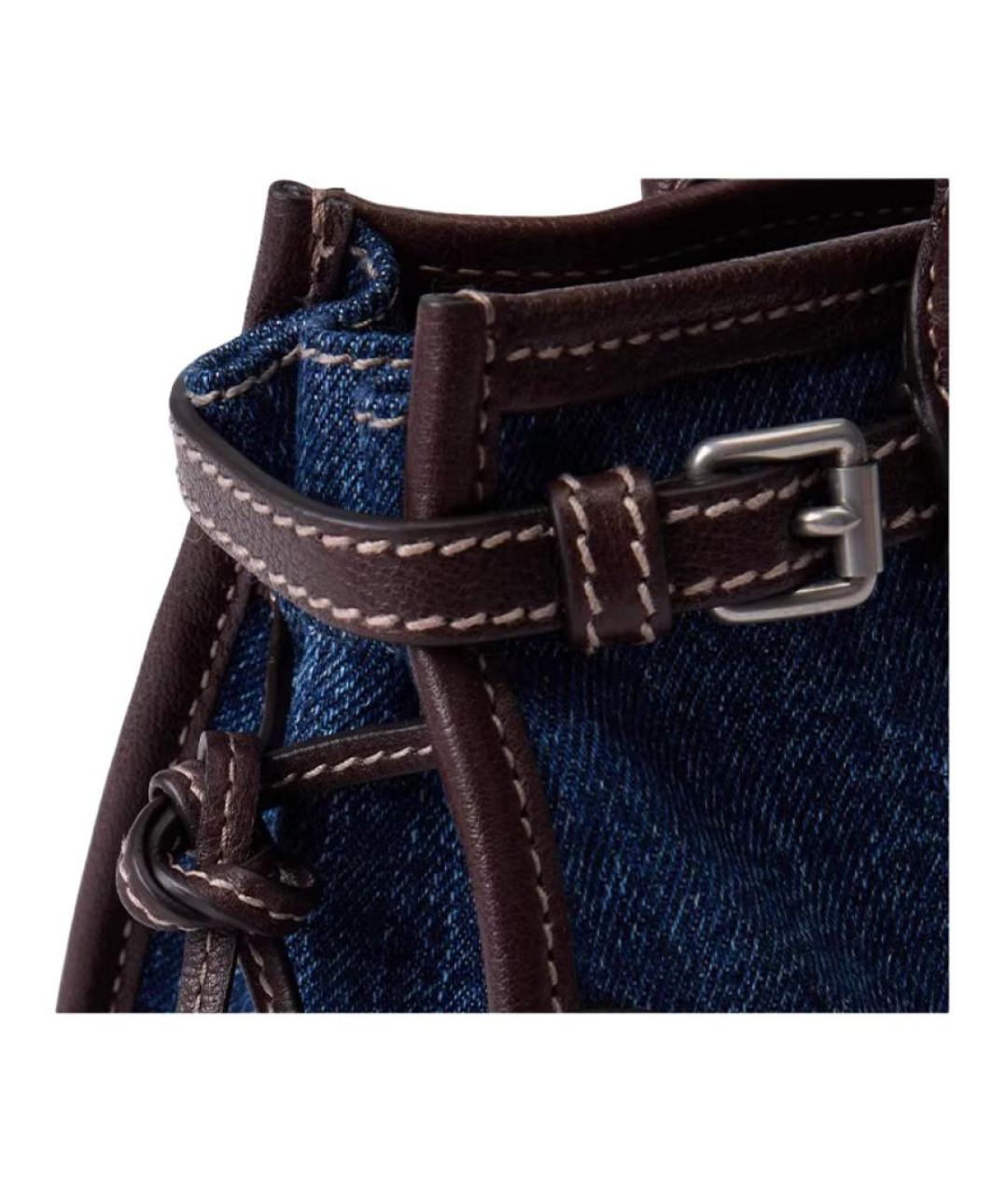 PRADA Синяя деним сумка через плечо, фото 5