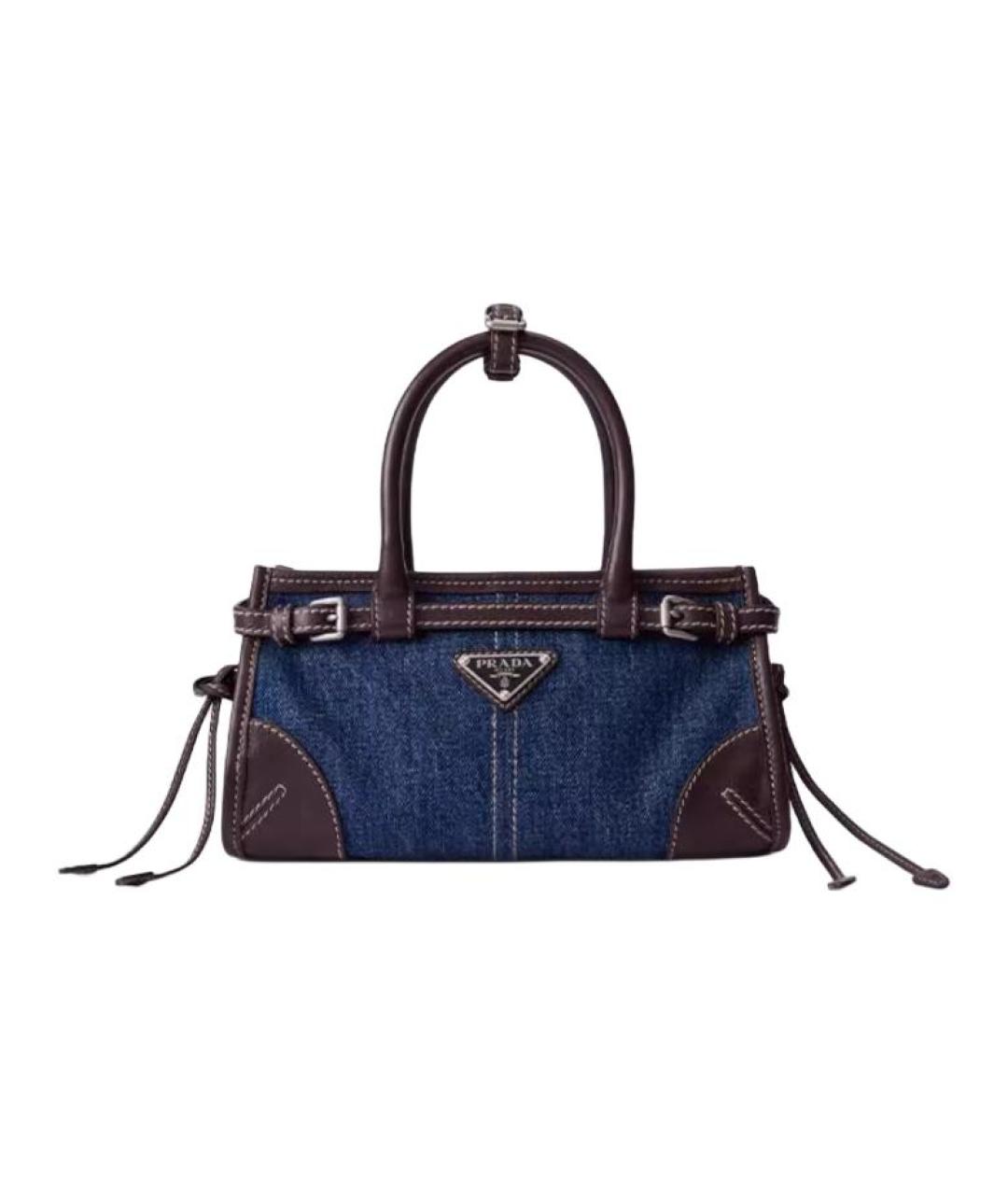 PRADA Синяя деним сумка через плечо, фото 6