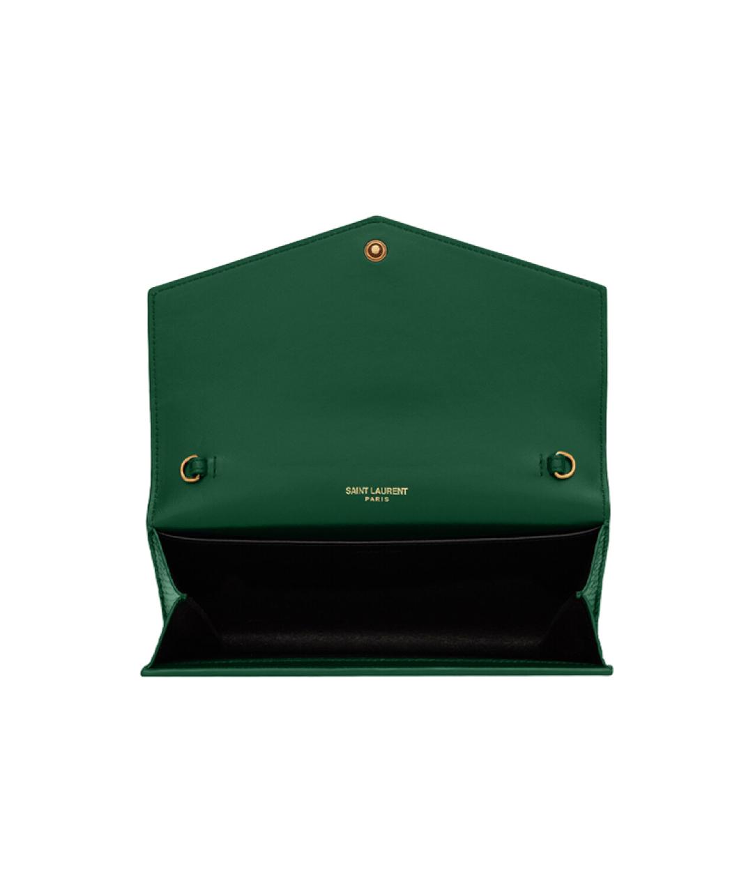 SAINT LAURENT Зеленая сумка через плечо, фото 5