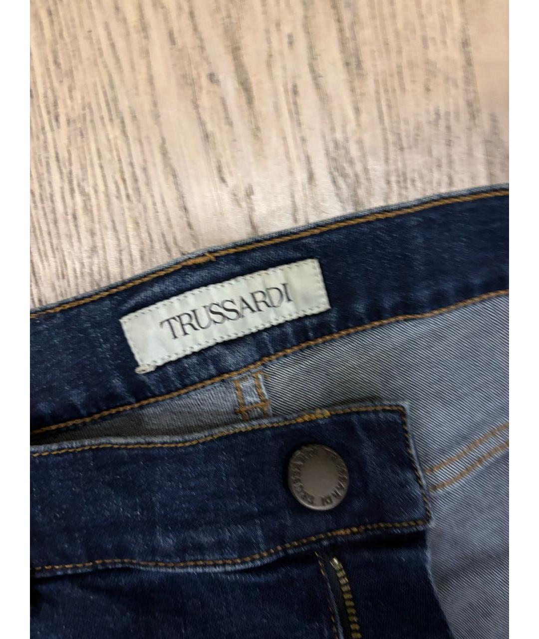 TRUSSARDI Темно-синие джинсы скинни, фото 2