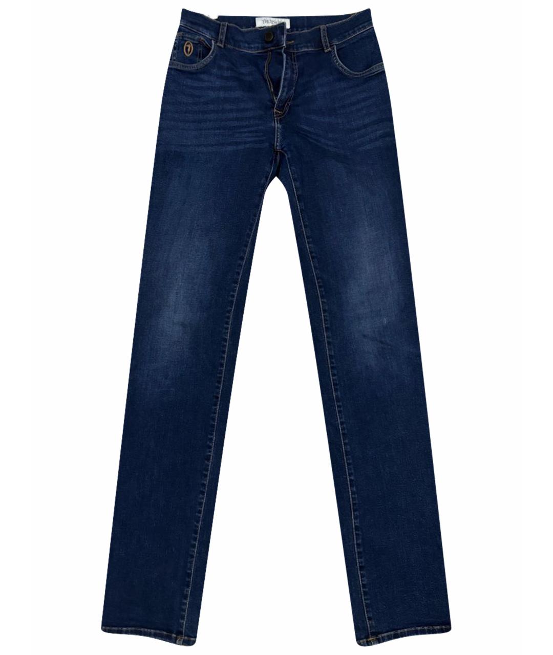 TRUSSARDI Темно-синие джинсы скинни, фото 1