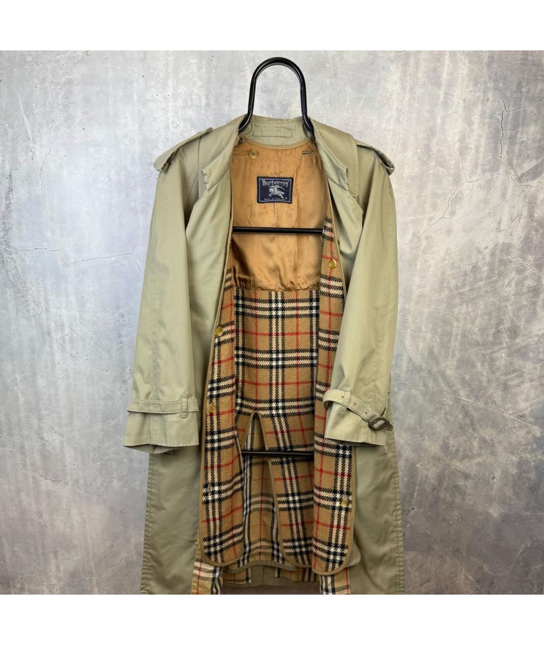 BURBERRY Горчичный тренч / плащ, фото 9