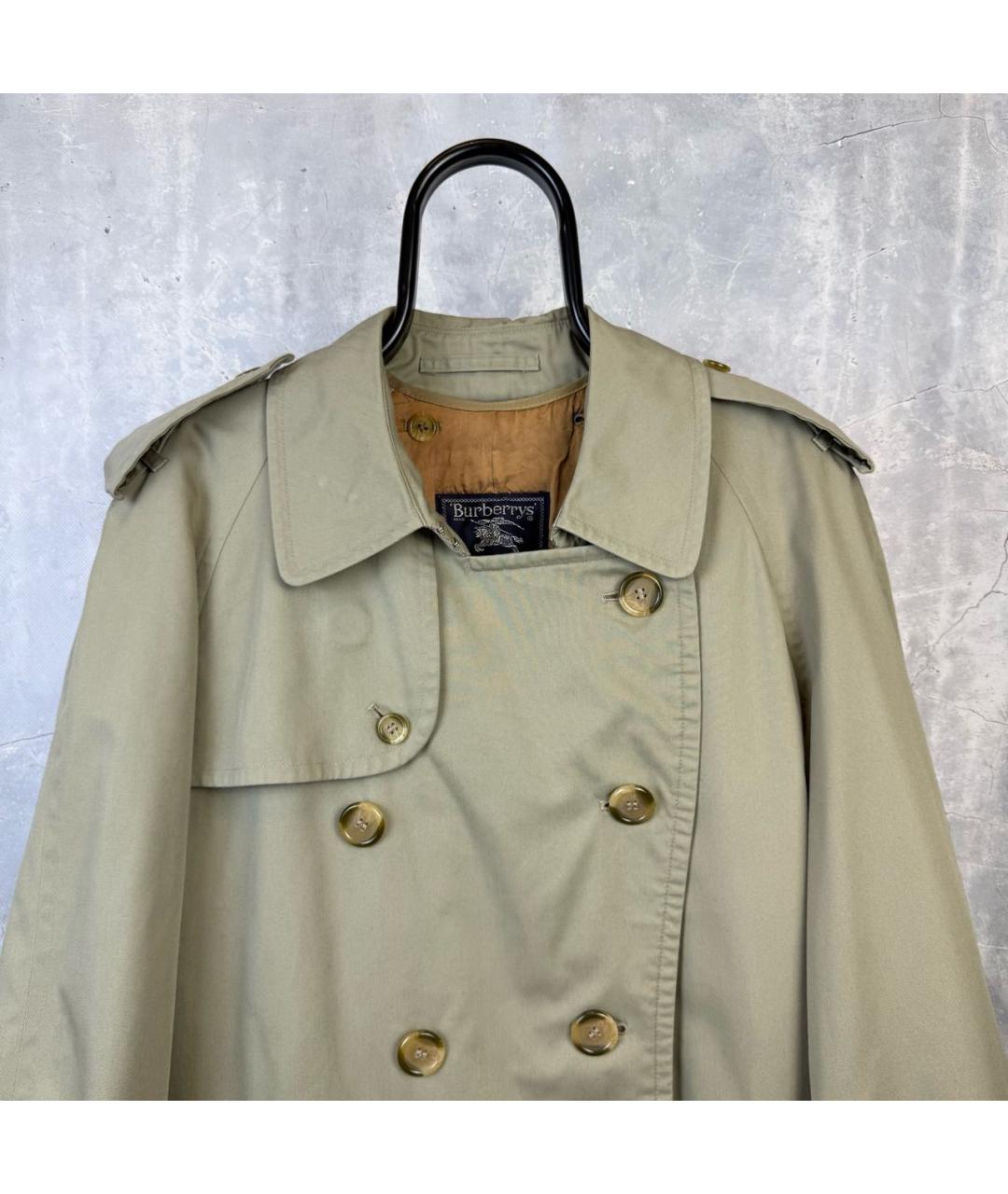 BURBERRY Горчичный тренч / плащ, фото 4
