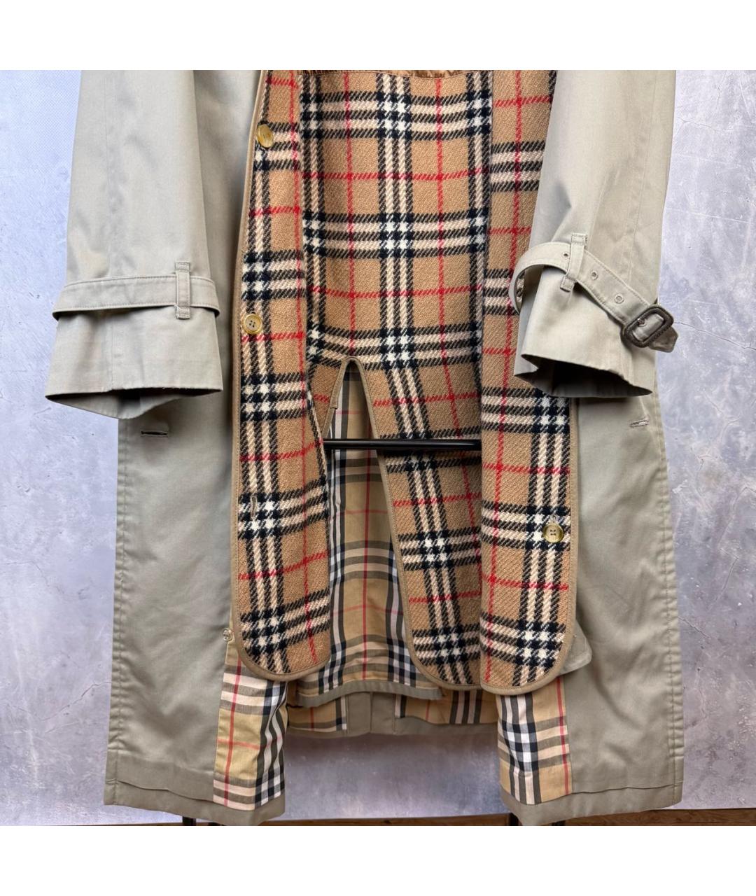 BURBERRY Горчичный тренч / плащ, фото 6