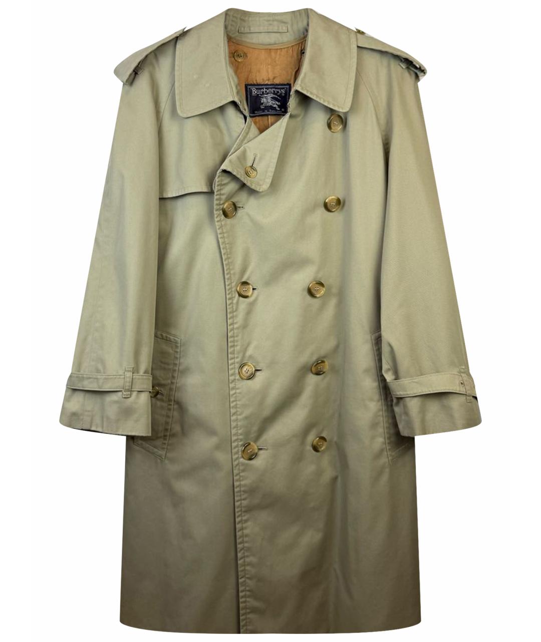 BURBERRY Горчичный тренч / плащ, фото 1