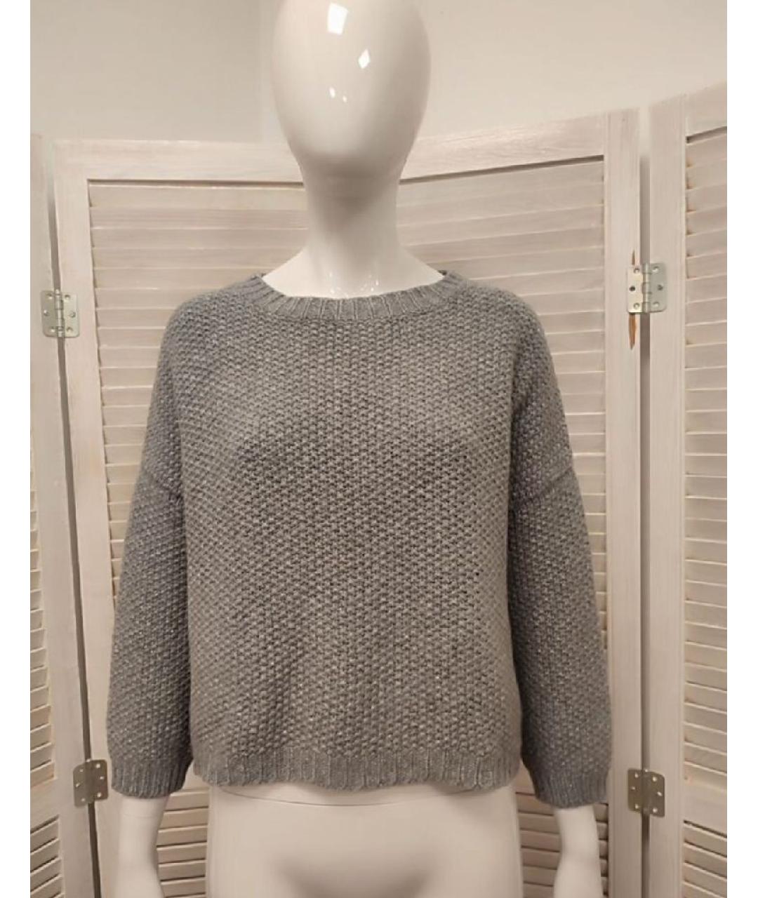 PESERICO Серый кашемировый джемпер / свитер, фото 10