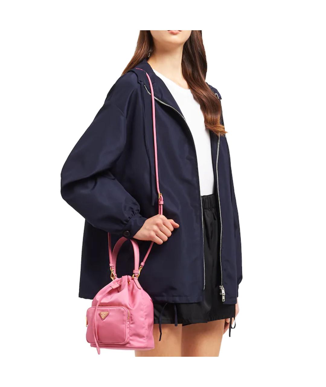 PRADA Розовая сумка через плечо, фото 5