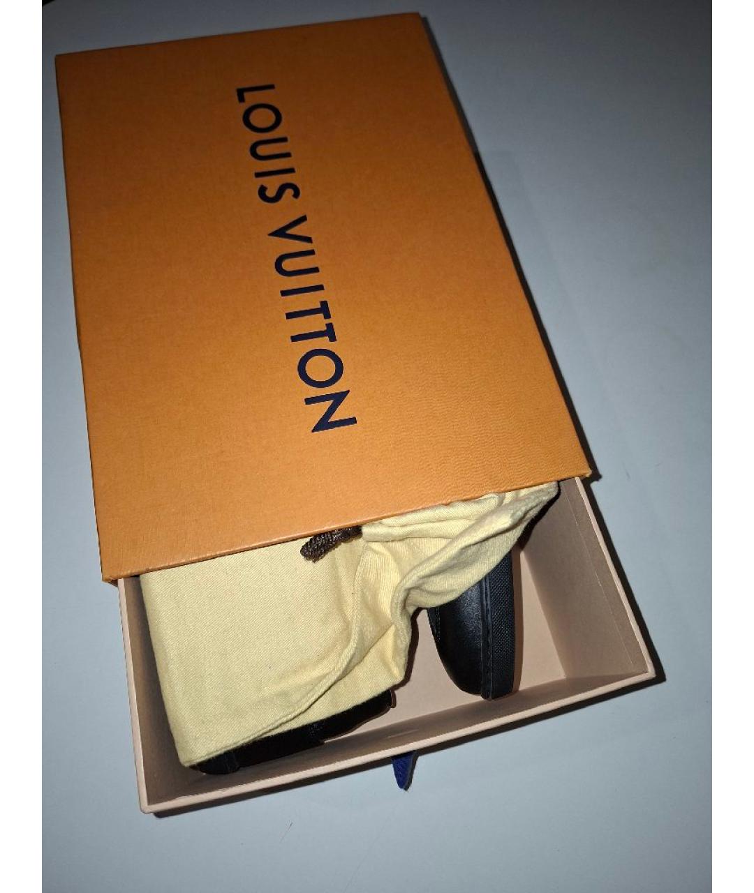 LOUIS VUITTON Темно-синие низкие кроссовки / кеды, фото 9