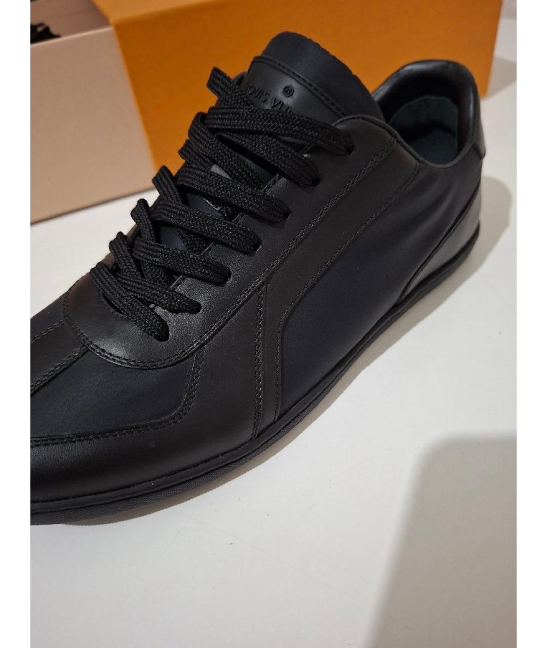 LOUIS VUITTON Темно-синие низкие кроссовки / кеды, фото 5