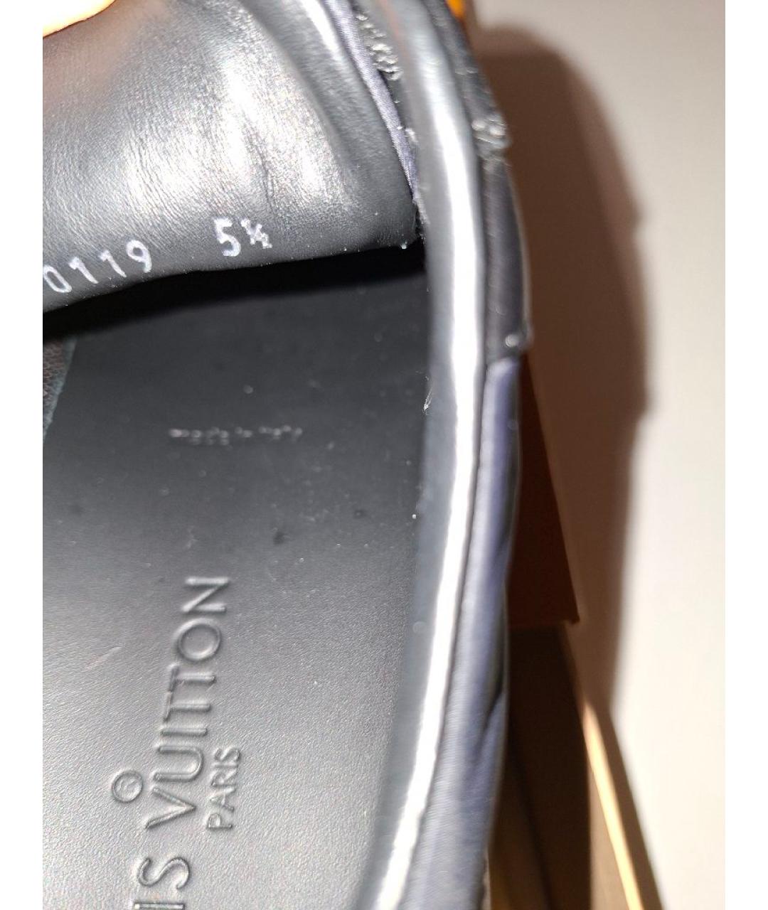 LOUIS VUITTON Темно-синие низкие кроссовки / кеды, фото 8