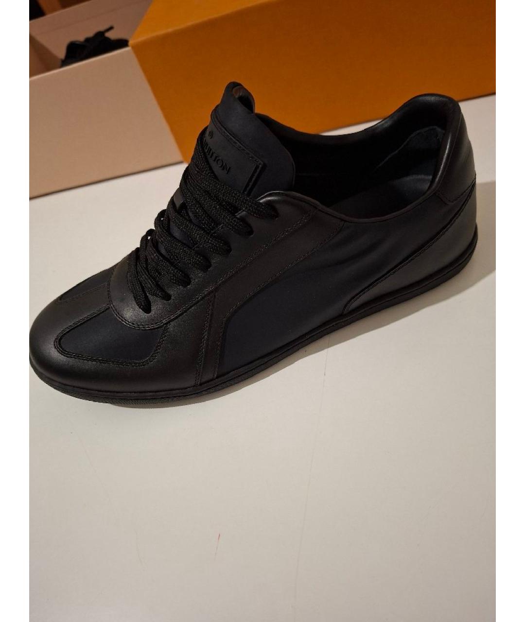 LOUIS VUITTON Темно-синие низкие кроссовки / кеды, фото 10