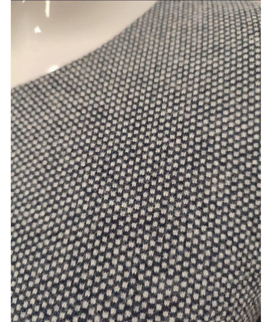 PESERICO Серое шерстяное повседневное платье, фото 8