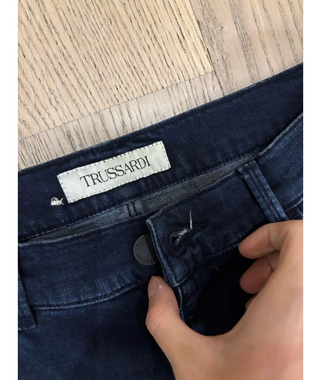 TRUSSARDI Темно-синие джинсы скинни, фото 2