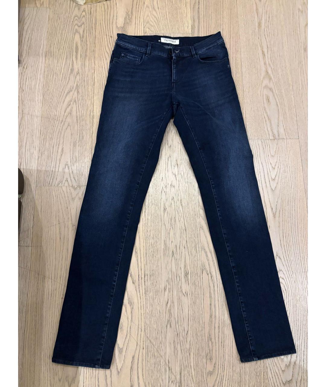 TRUSSARDI Темно-синие джинсы скинни, фото 4