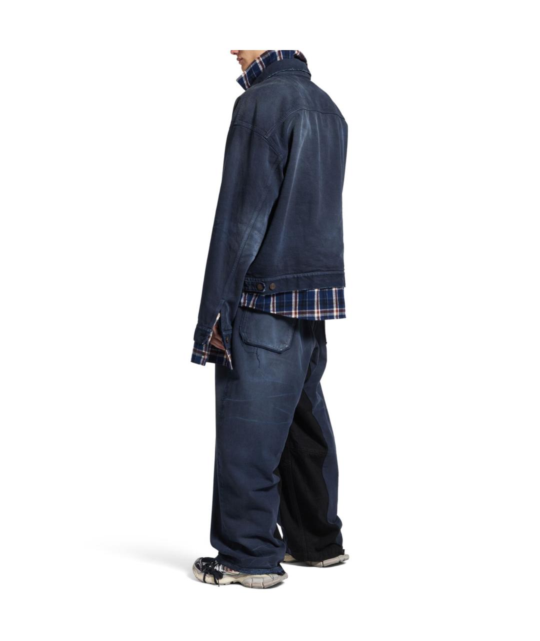 BALENCIAGA Синяя деним куртка, фото 4