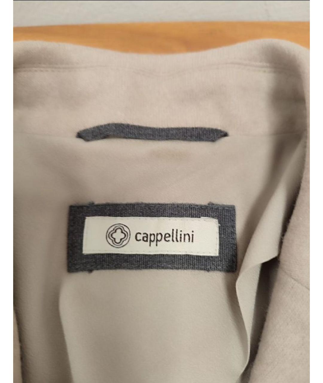 PESERICO Бежевый шерстяной жакет/пиджак, фото 6