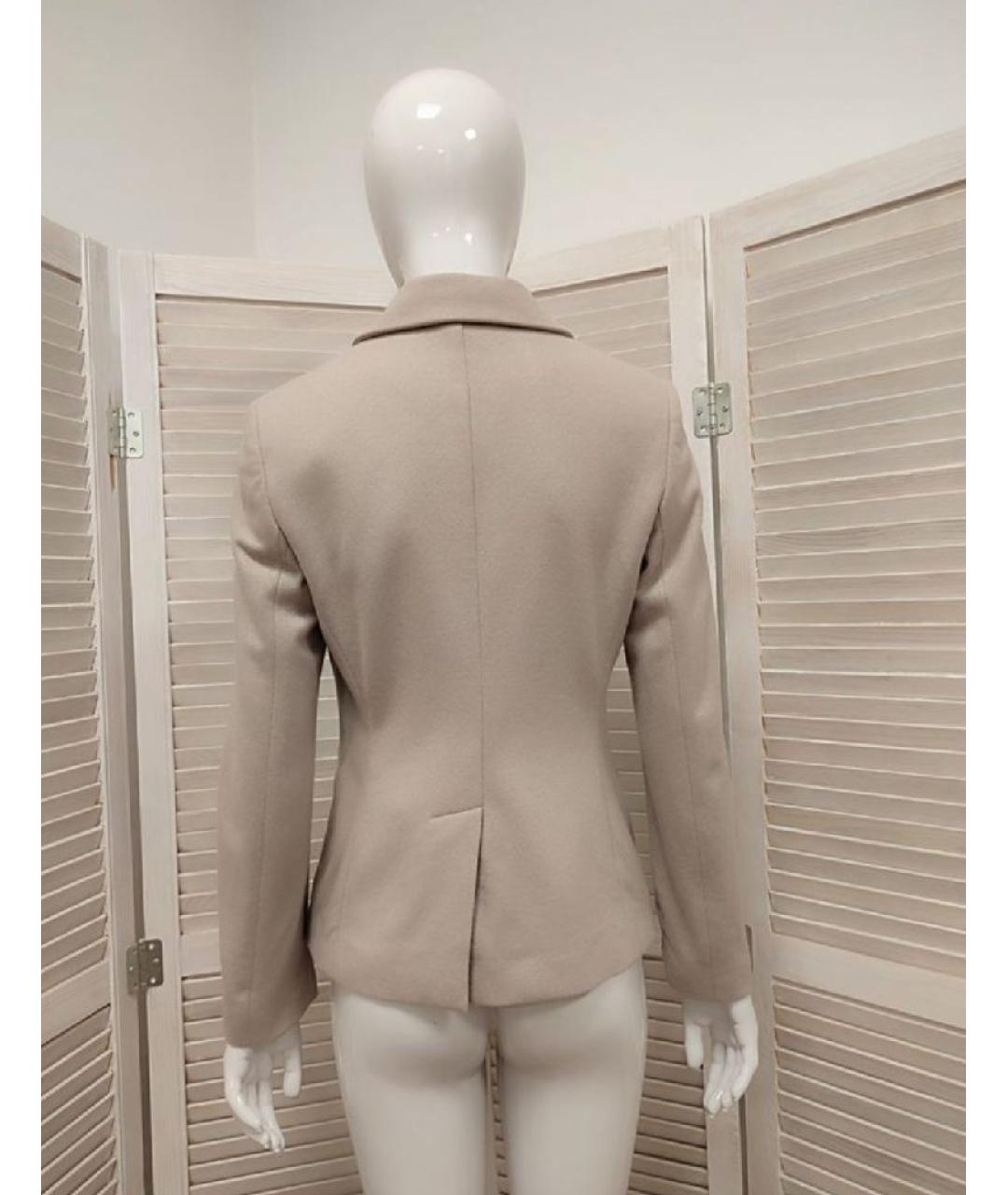 PESERICO Бежевый шерстяной жакет/пиджак, фото 2