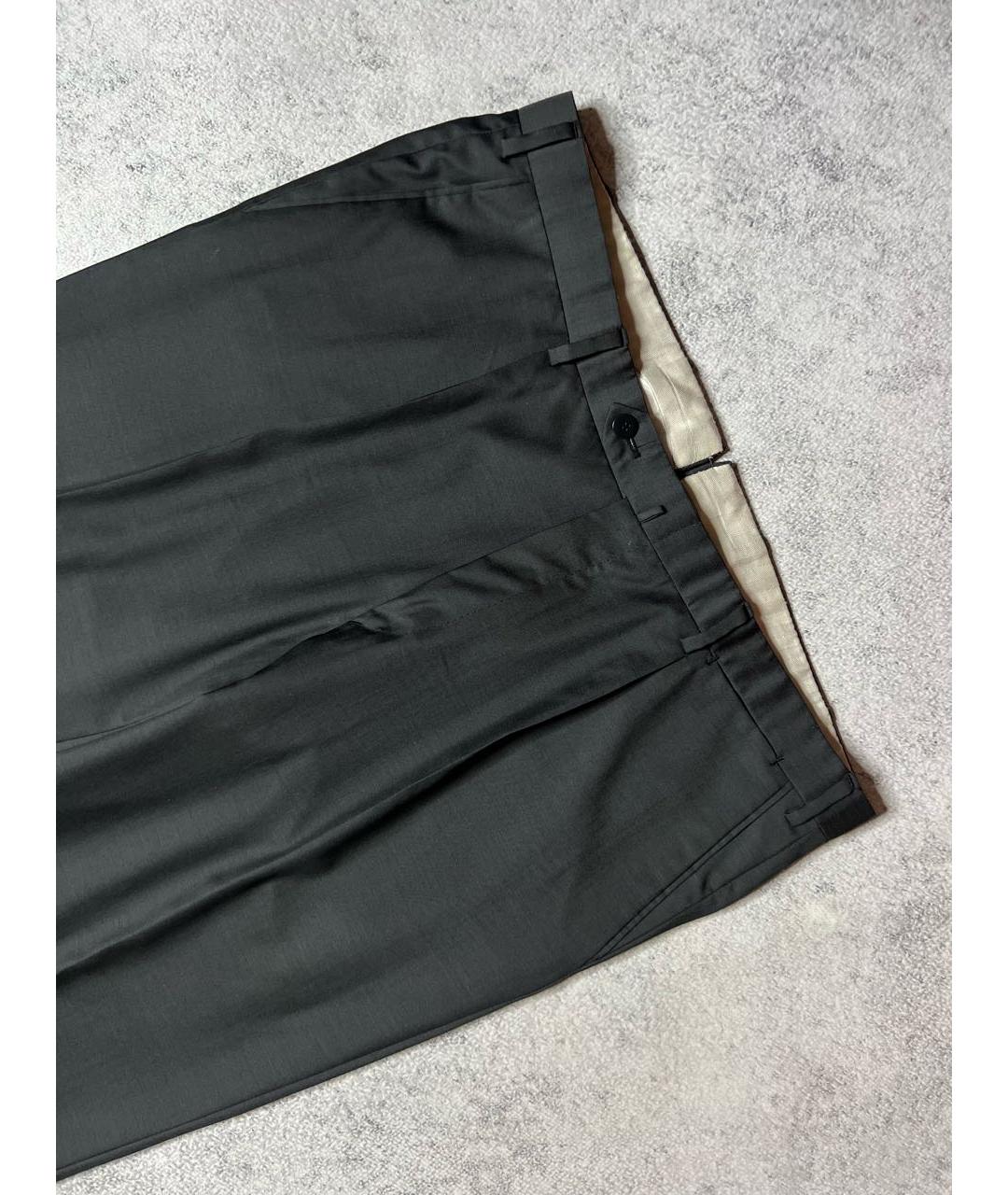 BRIONI Черные шерстяные классические брюки, фото 2