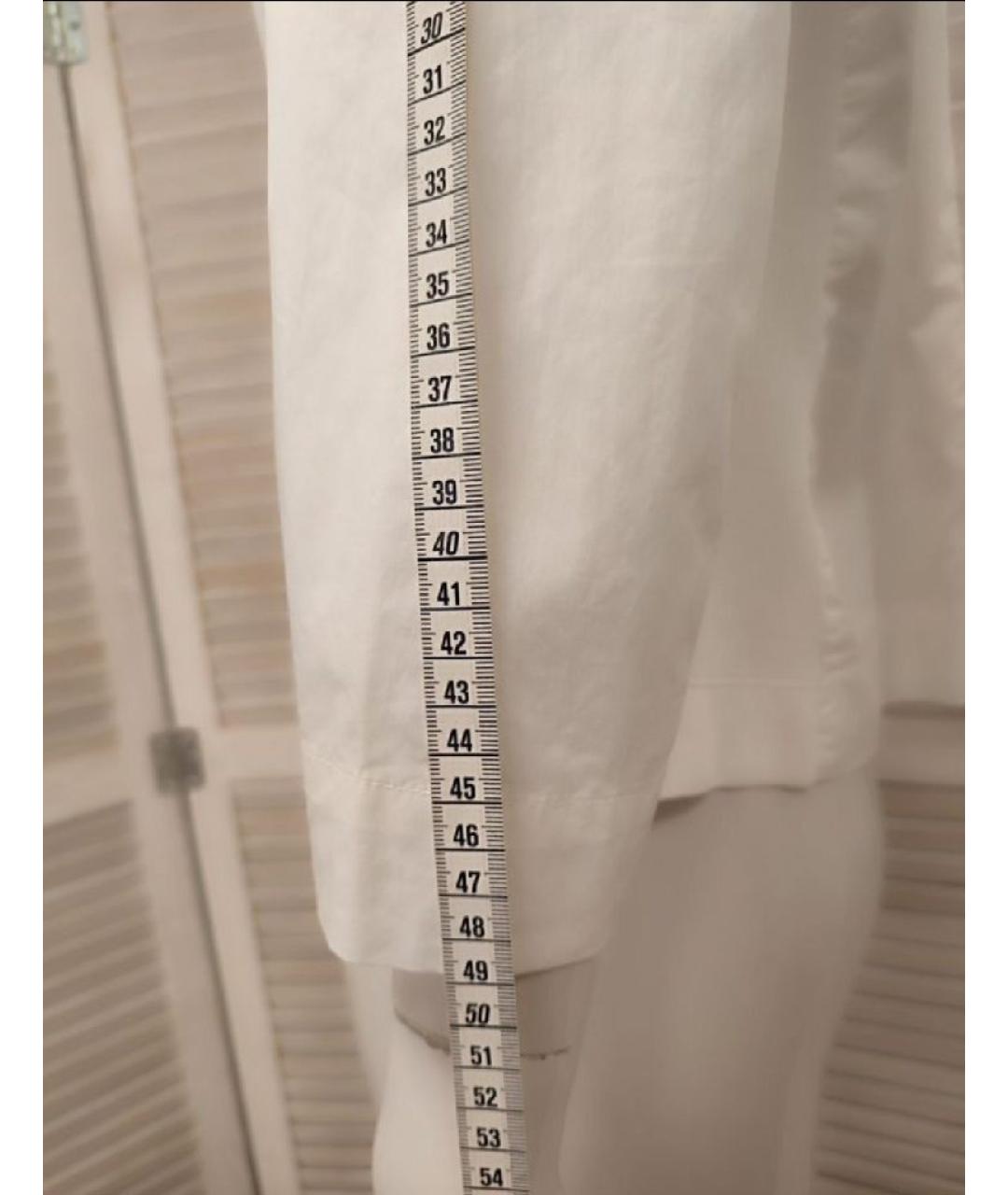 PESERICO Белый хлопко-эластановый жакет/пиджак, фото 7