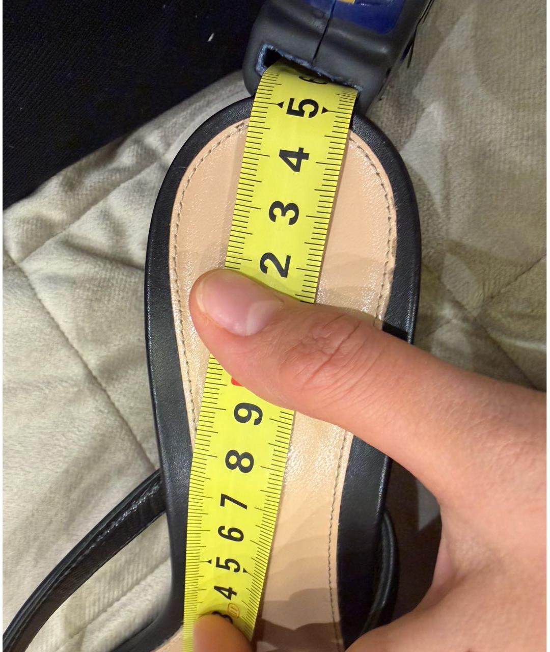 GIANVITO ROSSI Черные кожаные босоножки, фото 5