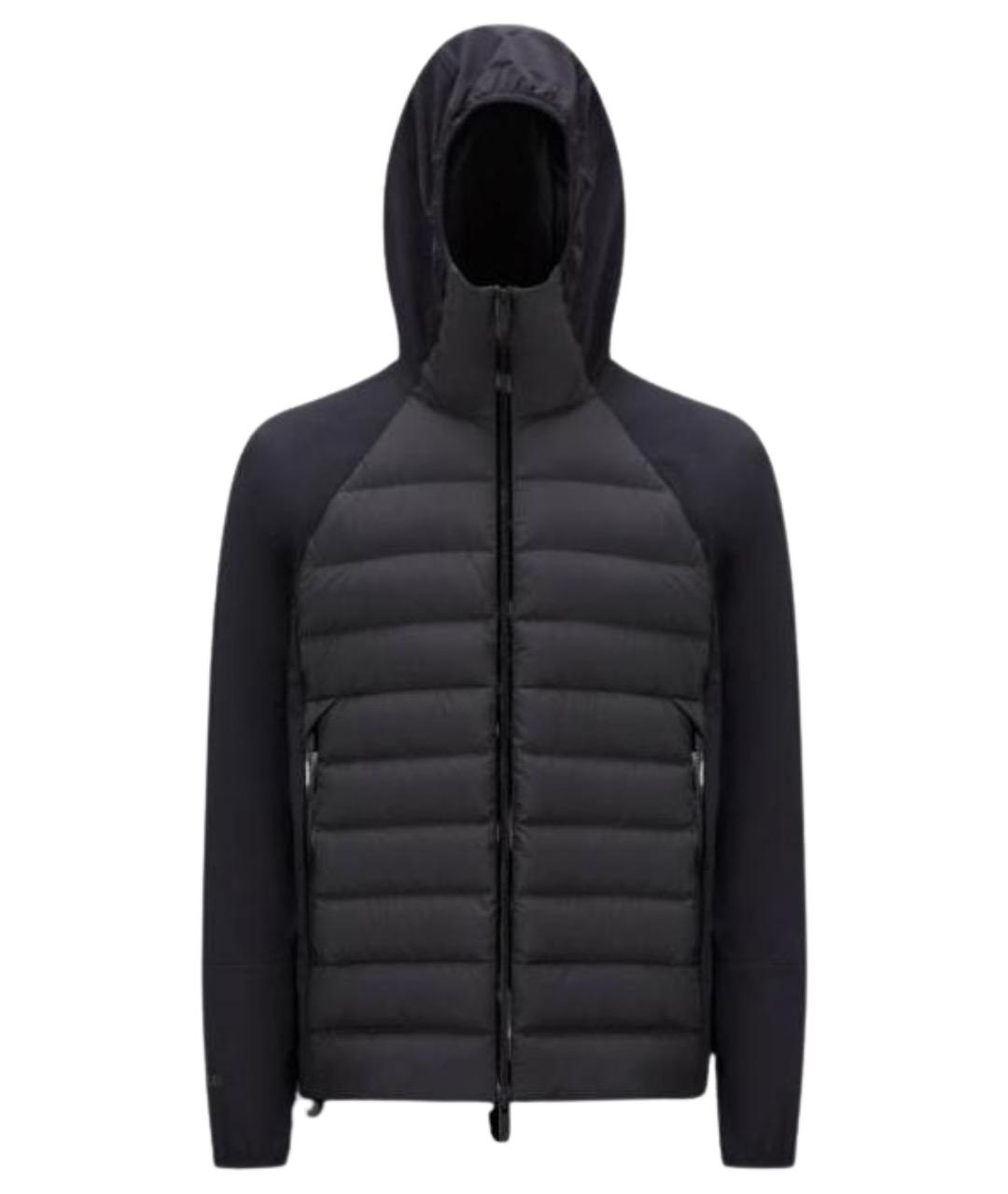 MONCLER Черный пуховик, фото 6