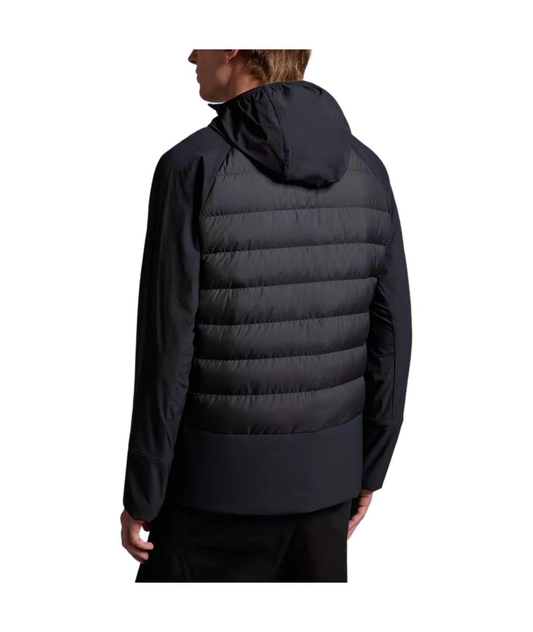 MONCLER Черный пуховик, фото 3