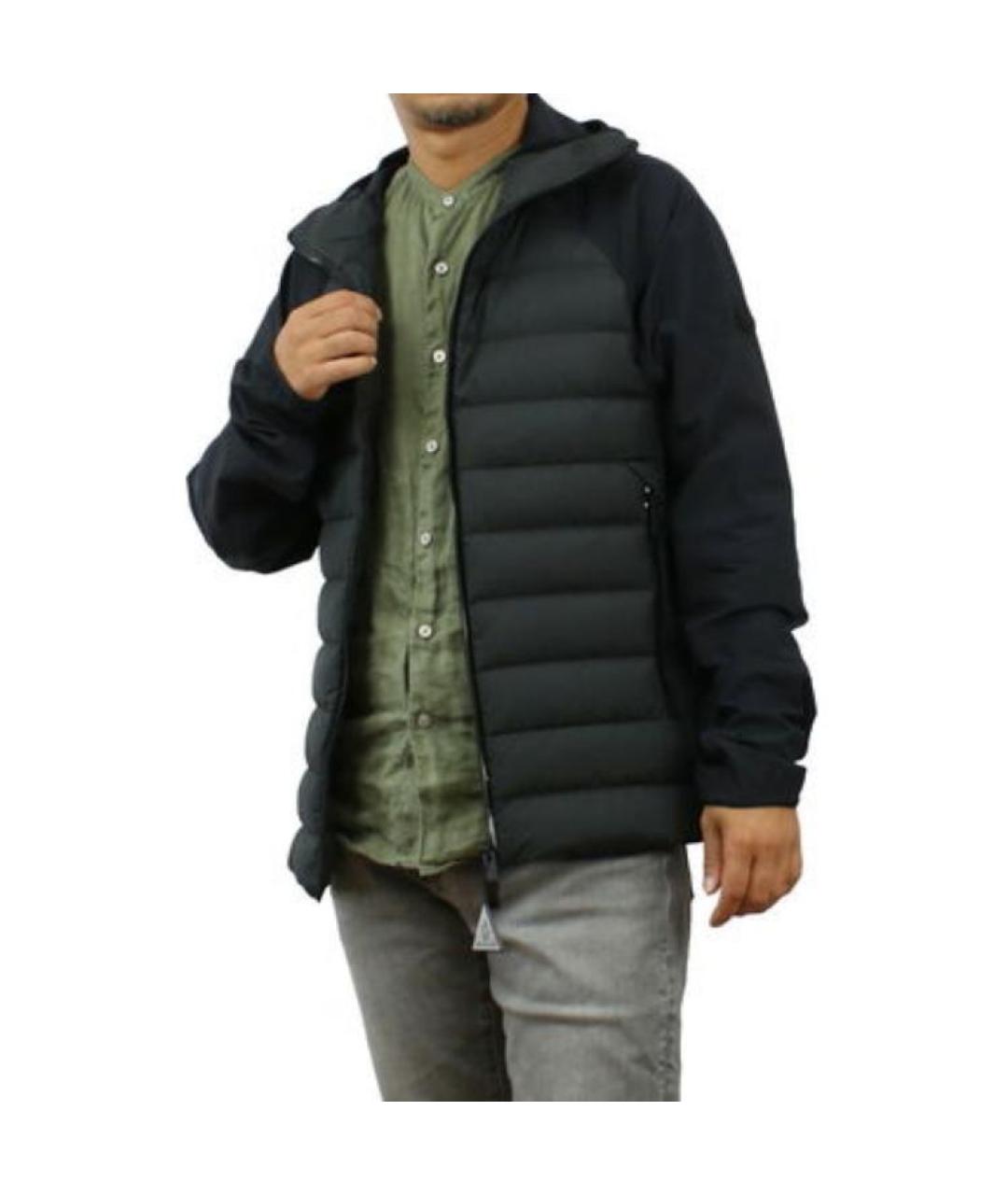 MONCLER Черный пуховик, фото 5