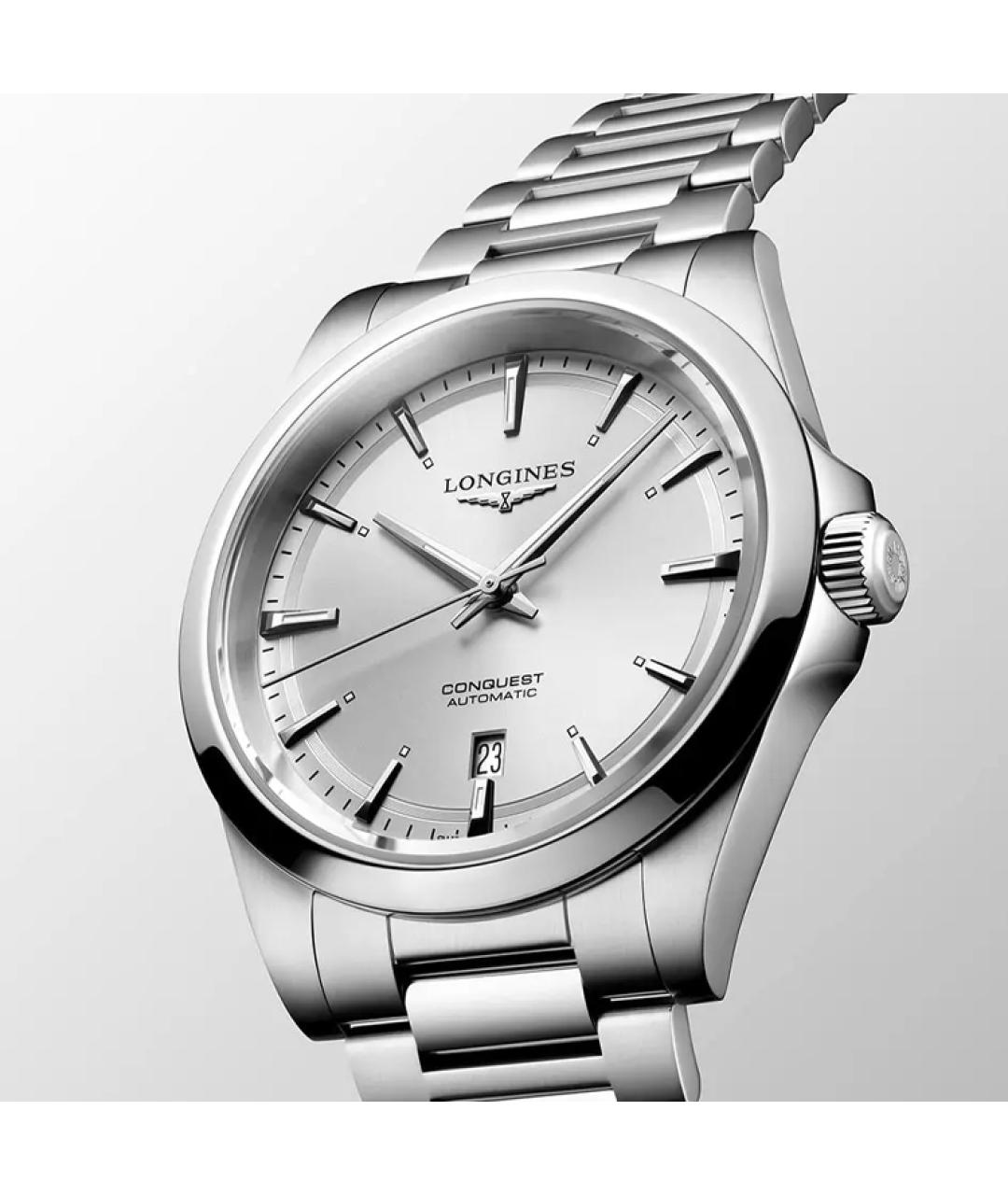 LONGINES Белые часы, фото 4