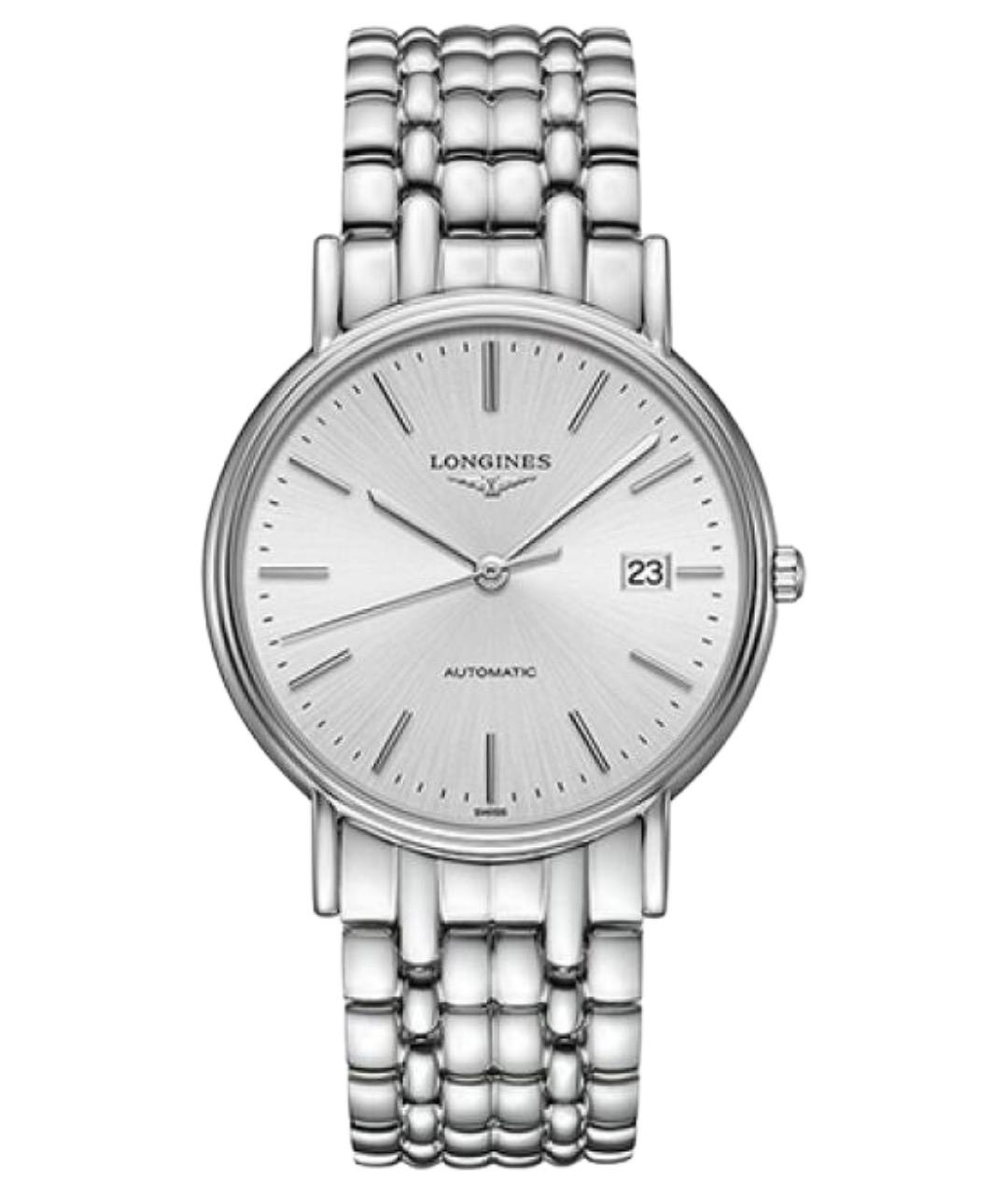 LONGINES Серебряные стальные часы, фото 1