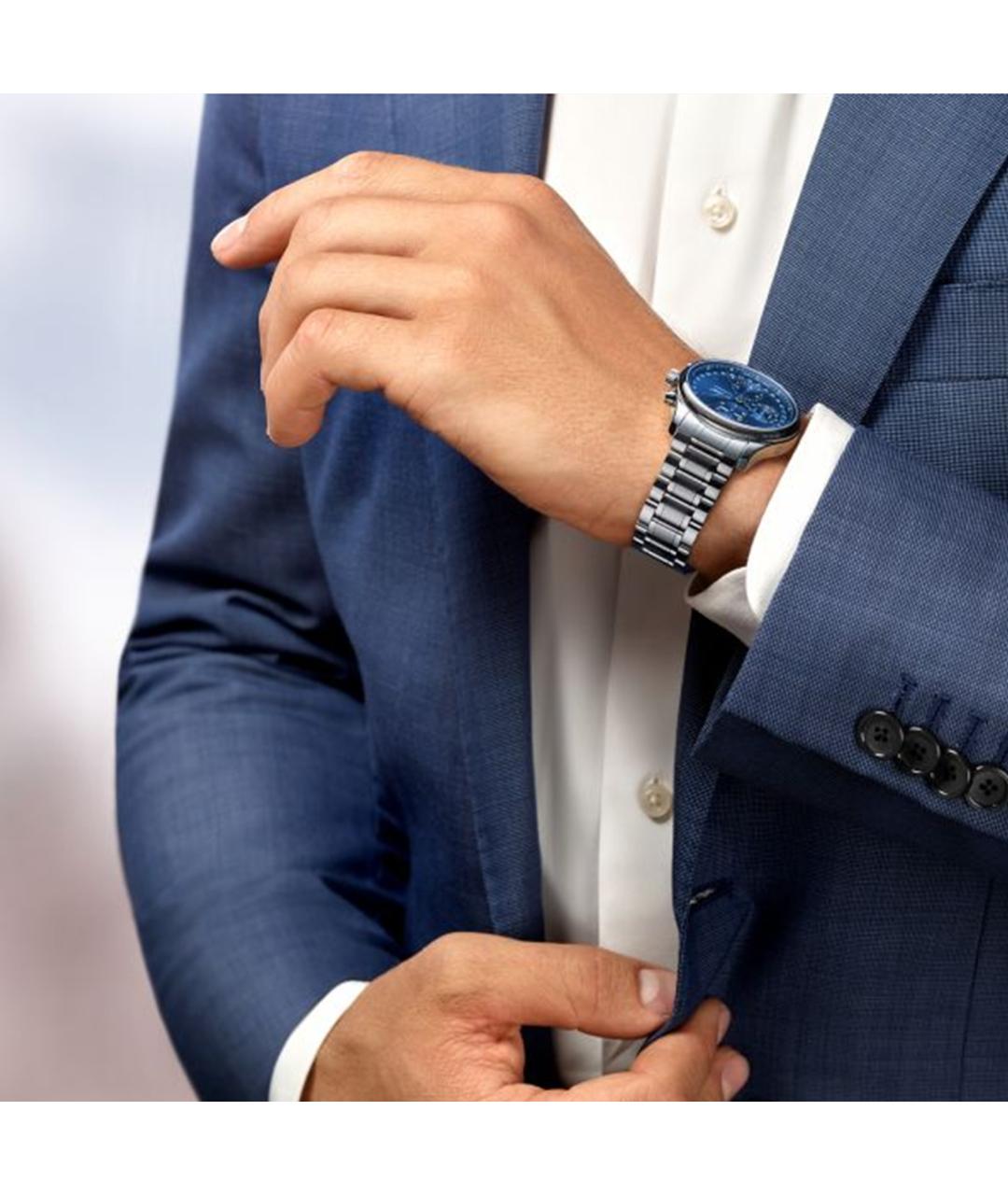 LONGINES Синие часы, фото 5