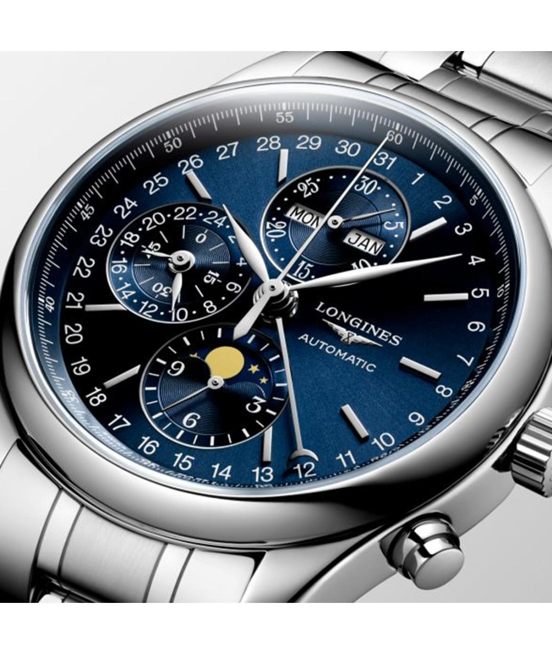 LONGINES Синие часы, фото 4