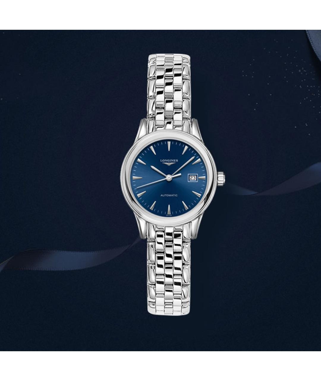 LONGINES Серебряные стальные часы, фото 5