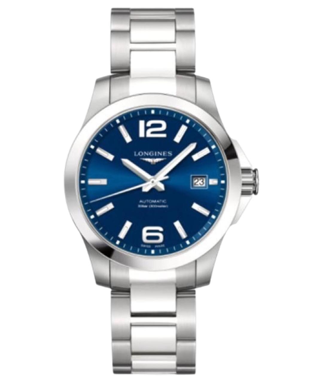 LONGINES Серебряные стальные часы, фото 1