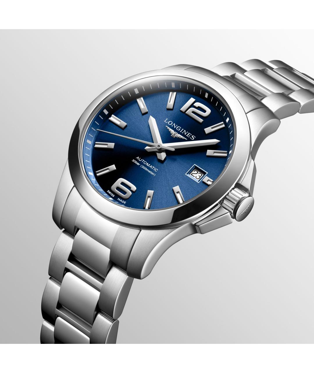 LONGINES Серебряные стальные часы, фото 5