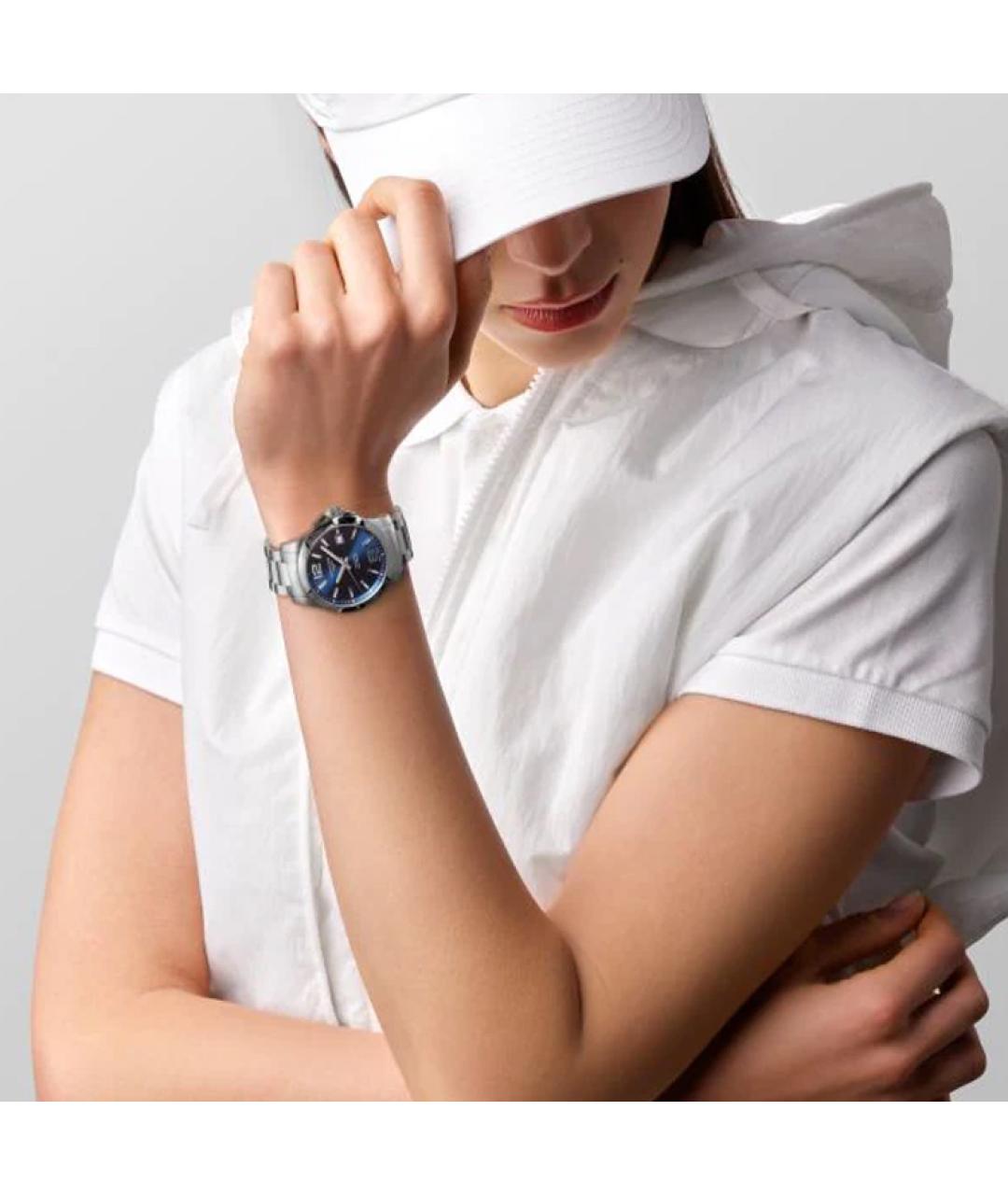 LONGINES Серебряные стальные часы, фото 4