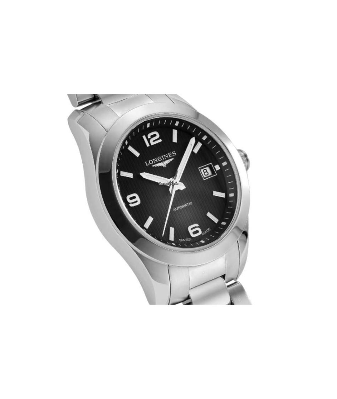 LONGINES Черные часы, фото 4