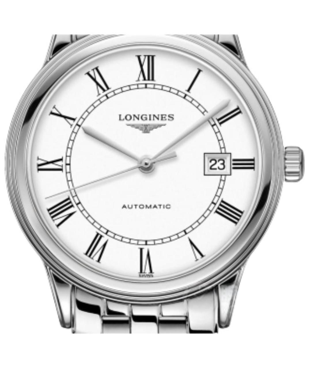 LONGINES Белые часы, фото 5