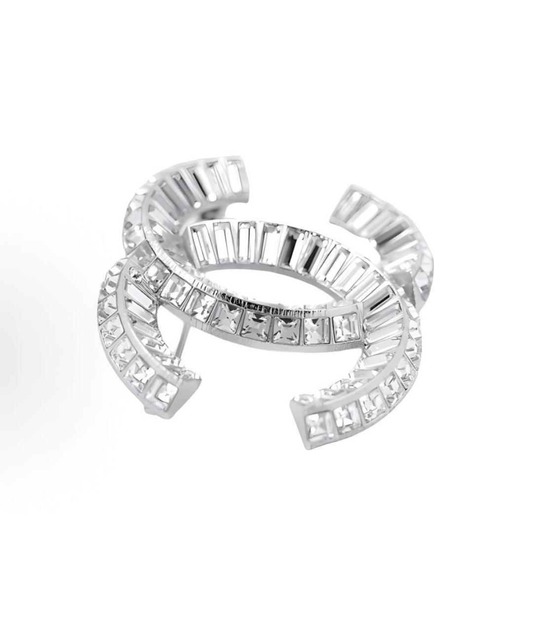 CHANEL Серебряная металлическая булавка / брошь, фото 2