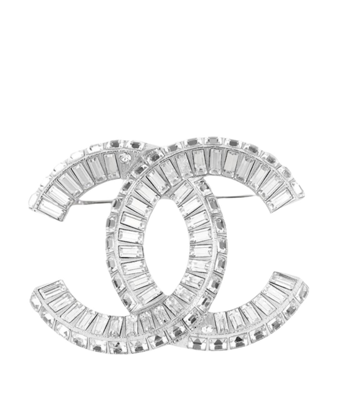 CHANEL Серебряная металлическая булавка / брошь, фото 1