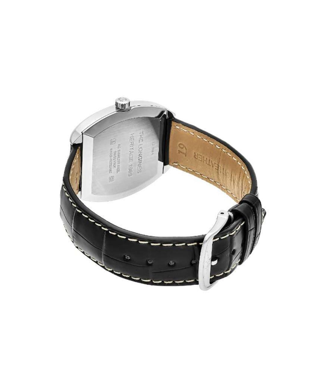 LONGINES Черные стальные часы, фото 2