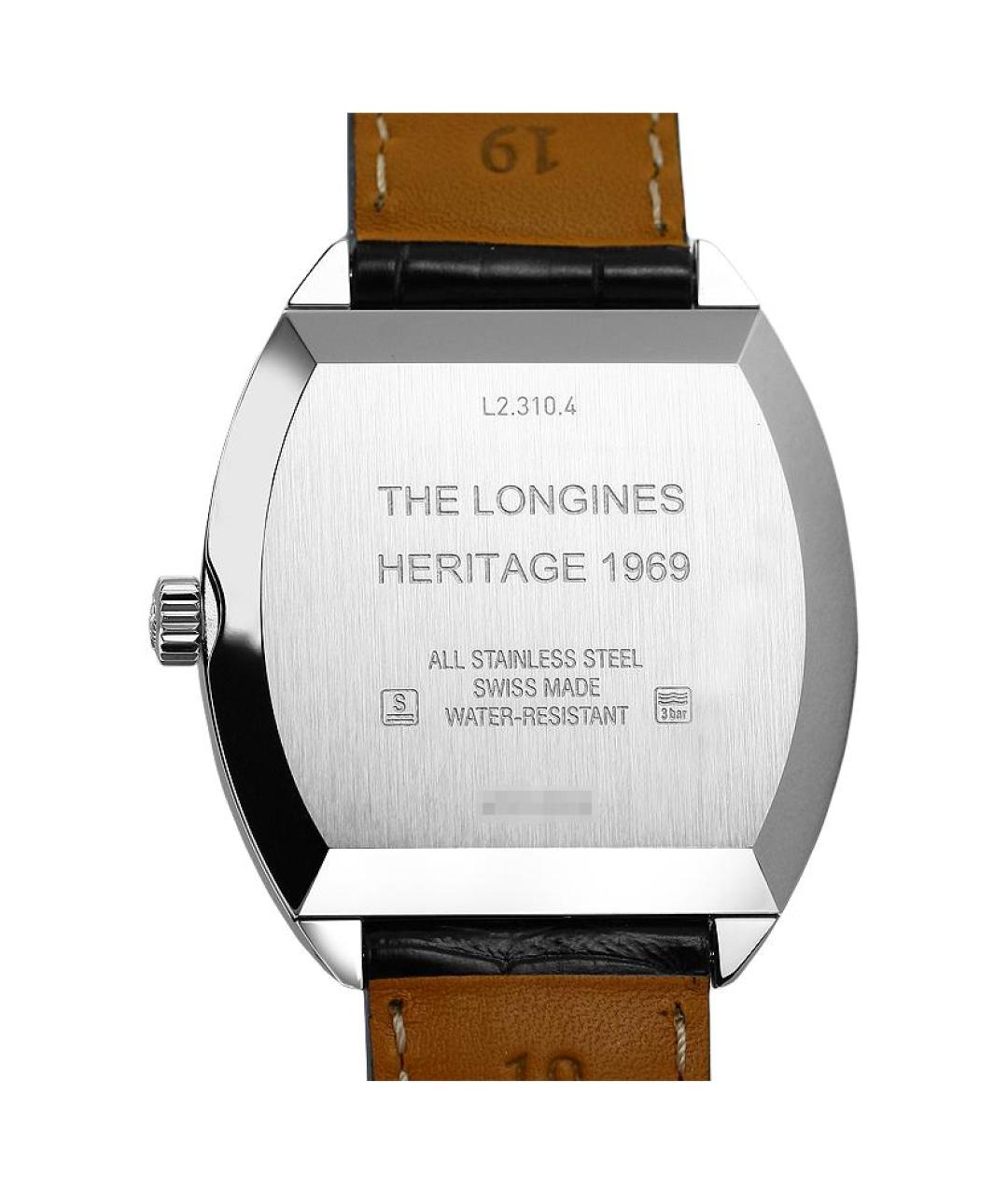 LONGINES Черные стальные часы, фото 5