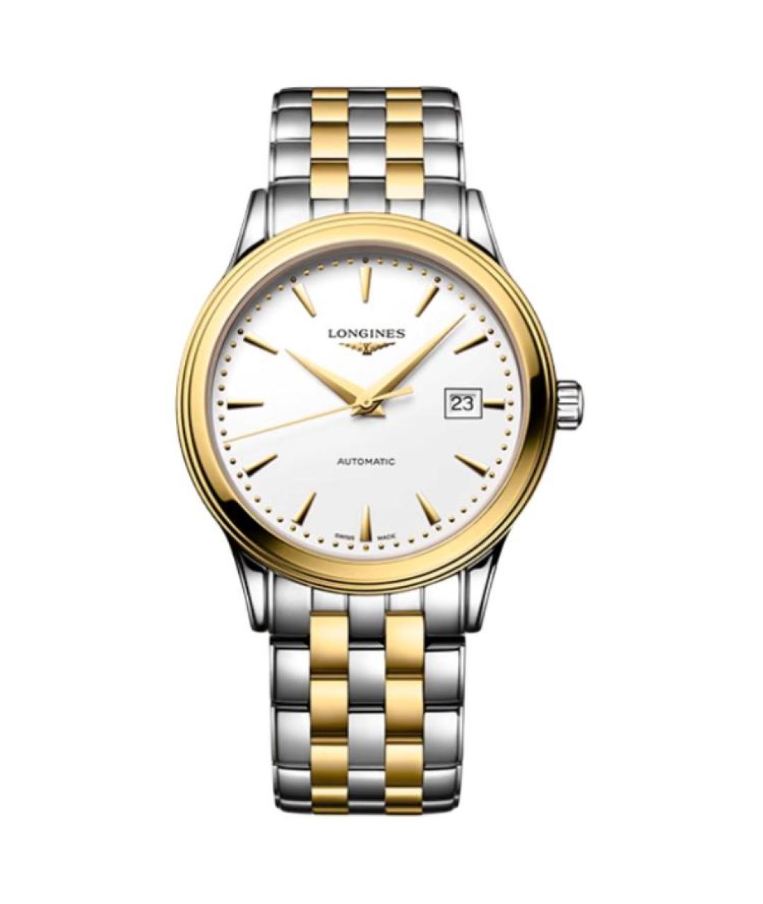 LONGINES Белые стальные часы, фото 1