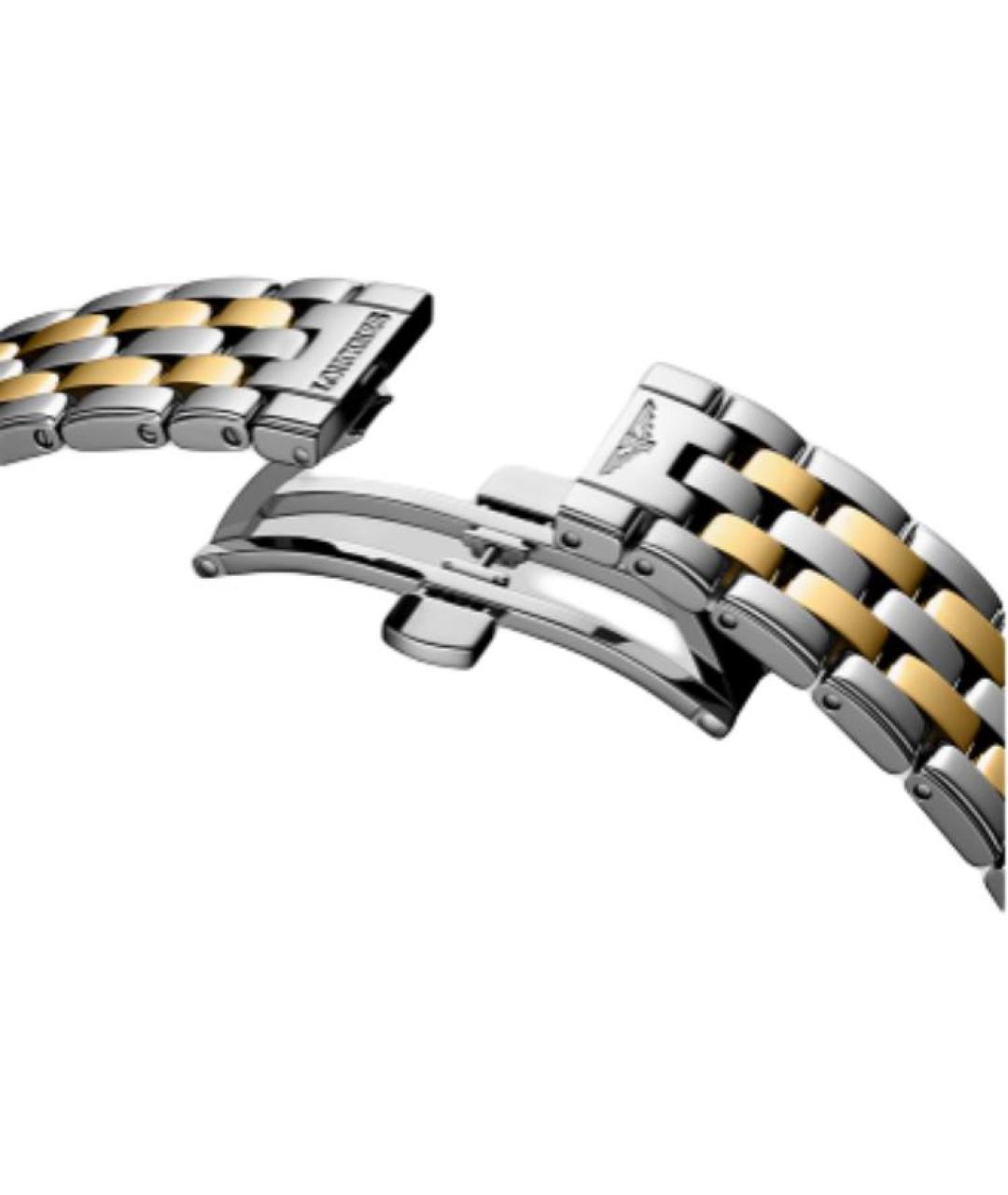 LONGINES Белые стальные часы, фото 2