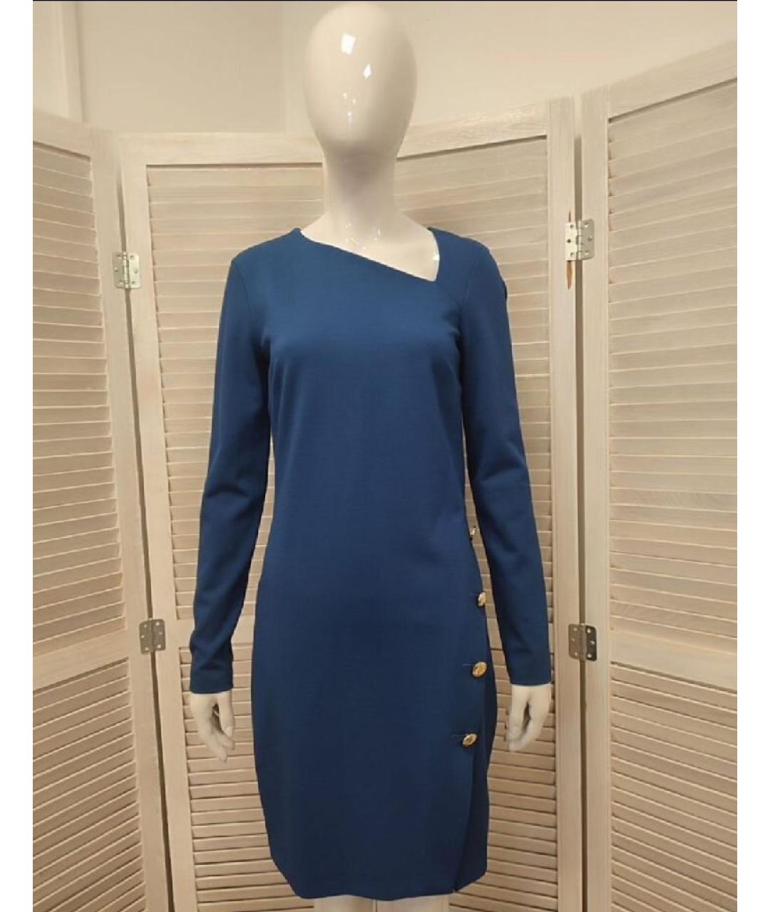 PATRIZIA PEPE Синее вискозное повседневное платье, фото 10