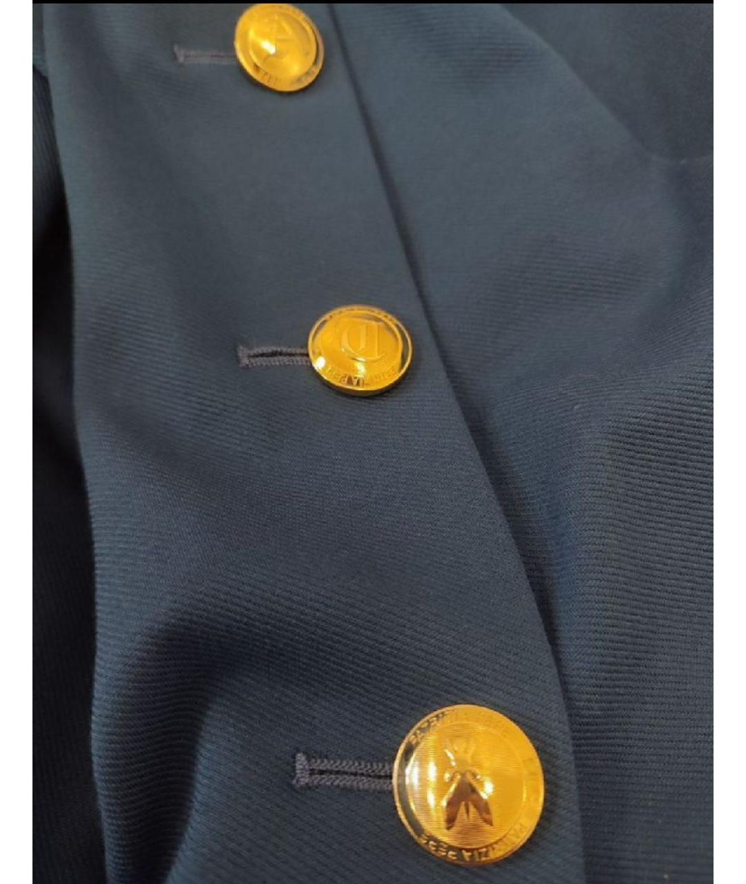 PATRIZIA PEPE Синее вискозное повседневное платье, фото 5